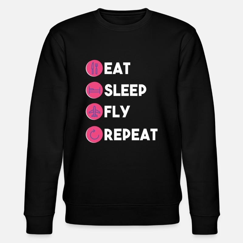Pilote - Sweat bio CHANGER Stanley/Stella Unisexe - noir