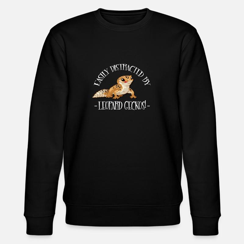 Leopardgecko - Stanley/Stella Unisex Bio-Sweatshirt CHANGER  - Schwarz