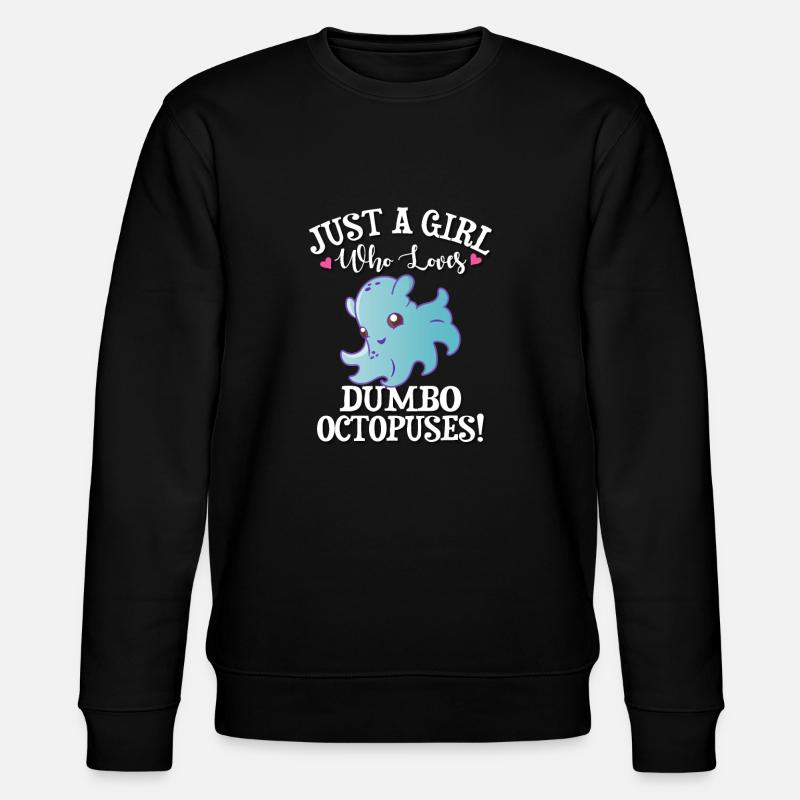 Dumbo Octopus - Stanley/Stella CHANGER Unisex Organic Sweatshirt - black
