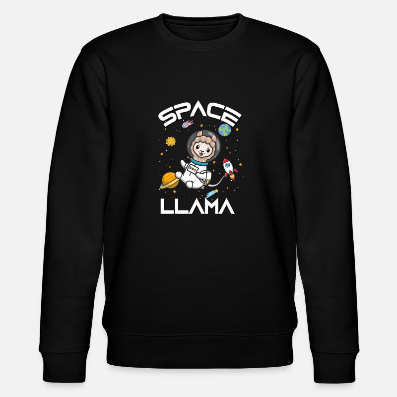 Llama - Stanley/Stella CHANGER Unisex Organic Sweatshirt - black