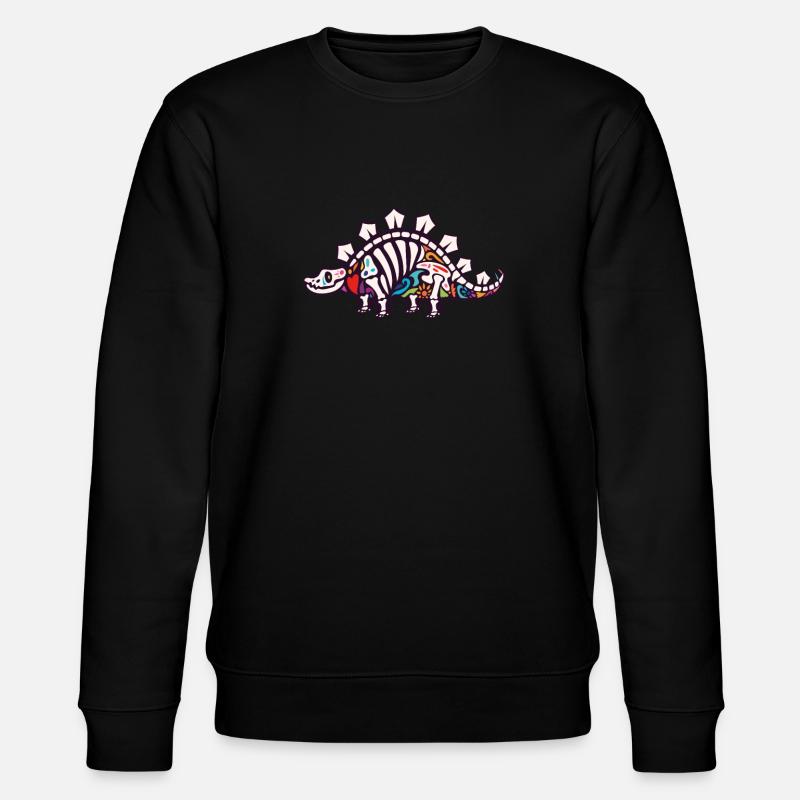 Stegosaurus - Stanley/Stella CHANGER Unisex Organic Sweatshirt - black