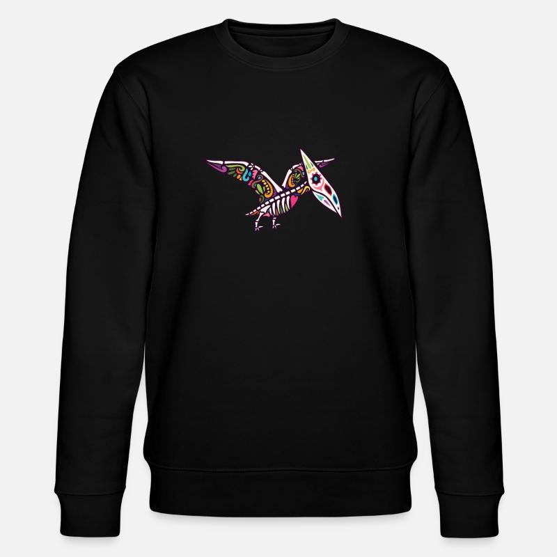 Pterodactyl - Stanley/Stella CHANGER Unisex Organic Sweatshirt - black