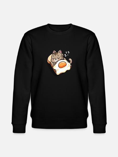 Brown Tabby Cat - Stanley/Stella CHANGER Unisex Organic Sweatshirt - black