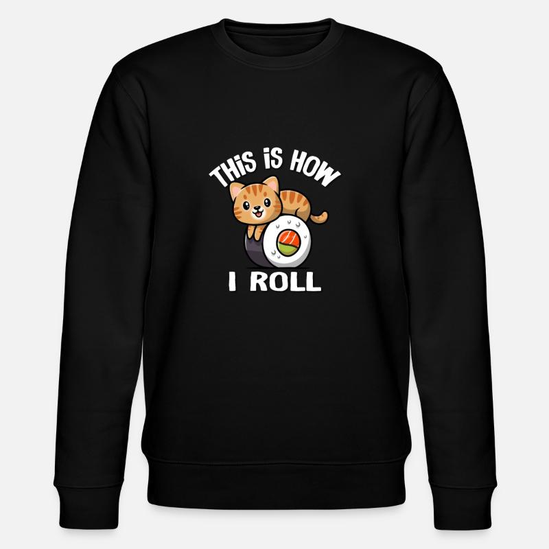 Orange Tabby Katze - Stanley/Stella Unisex Bio-Sweatshirt CHANGER  - Schwarz