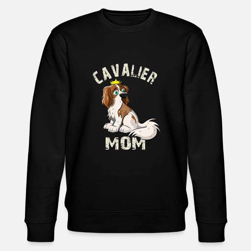 Cavalier Mom - Stanley/Stella CHANGER Unisex Organic Sweatshirt - black