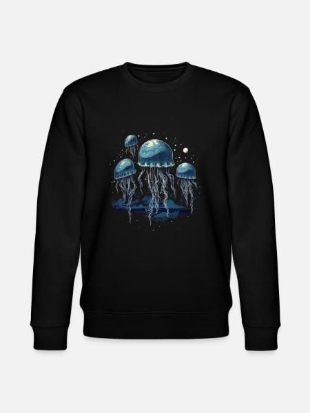 Jellyfish - Stanley/Stella CHANGER Unisex Organic Sweatshirt - black