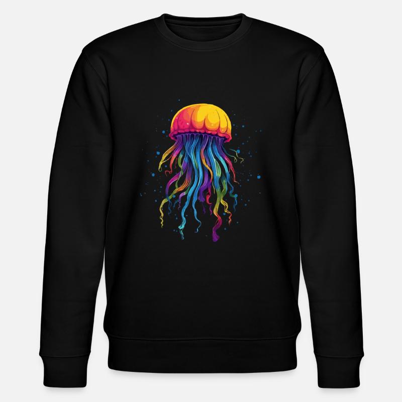 Méduse arc-en-ciel - Sweat bio CHANGER Stanley/Stella Unisexe - noir