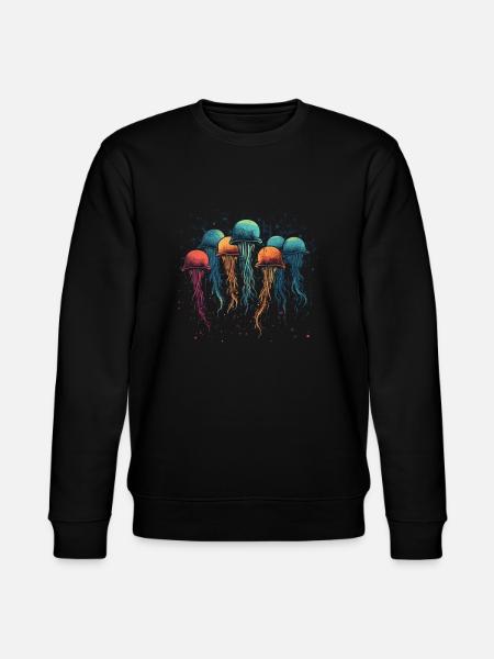 Jellyfish - Stanley/Stella Unisex Bio-Sweatshirt CHANGER  - Schwarz