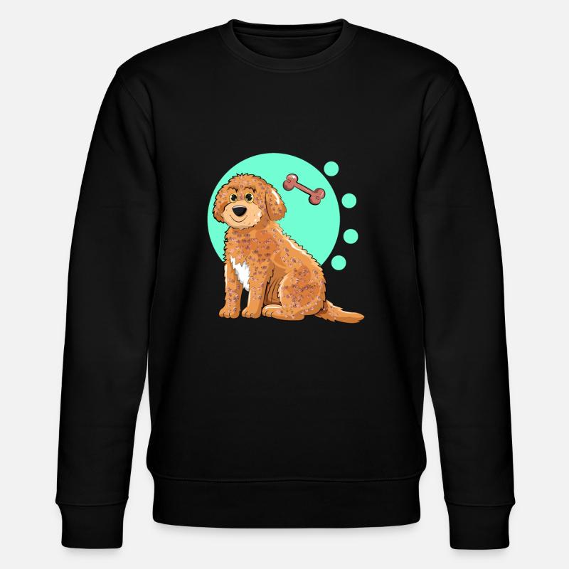 Cockapoo Dog - Stanley/Stella CHANGER Unisex Organic Sweatshirt - black