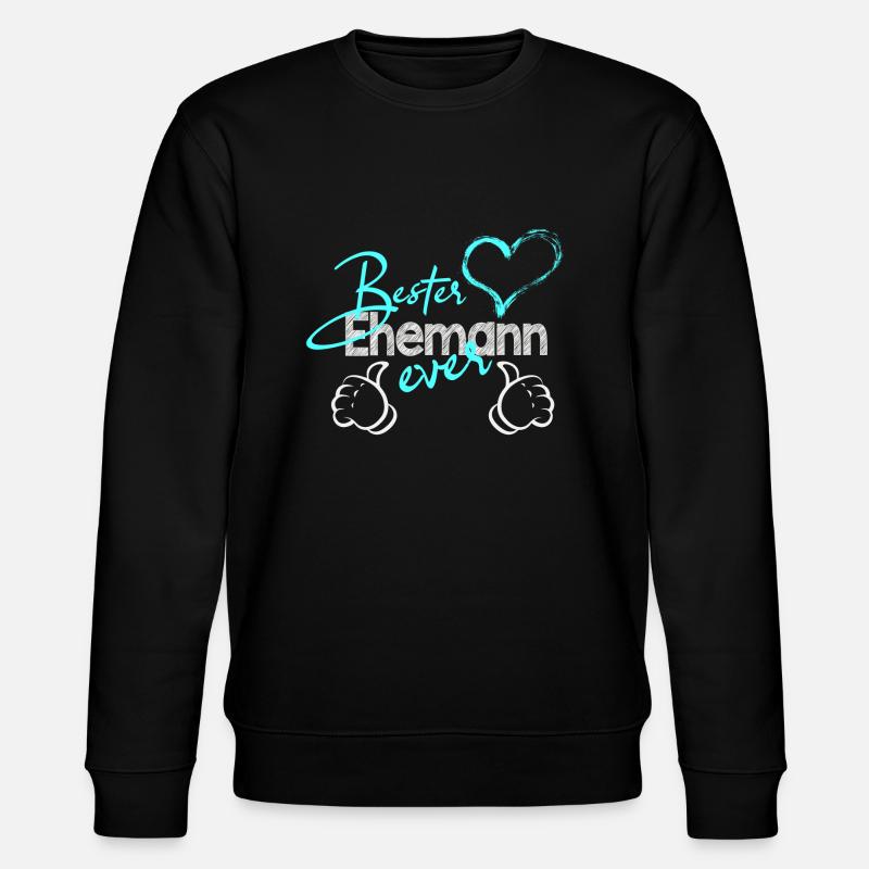Bester Ehemann - Stanley/Stella Unisex Bio-Sweatshirt CHANGER  - Schwarz