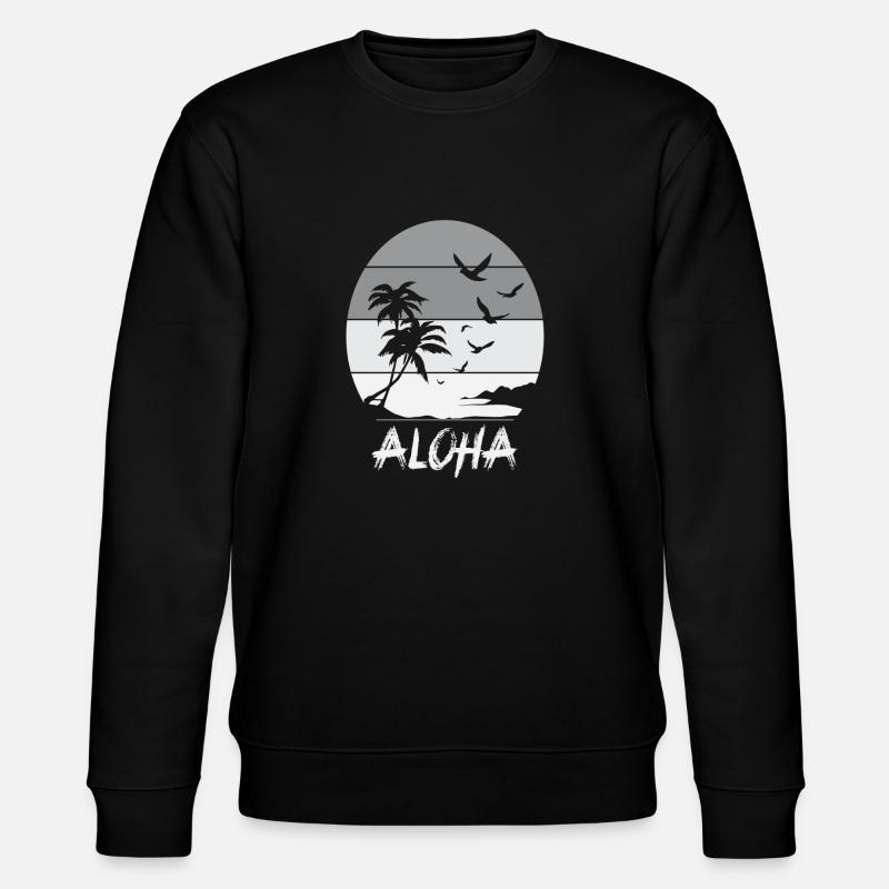 Aloha - Stanley/Stella Unisex Bio-Sweatshirt CHANGER  - Schwarz