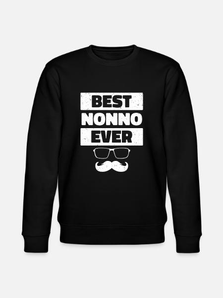 Best Nonno Ever - Stanley/Stella CHANGER Unisex Organic Sweatshirt - black