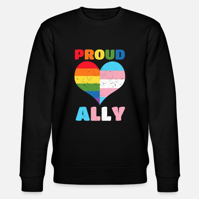 Proud Ally - Stanley/Stella Unisex Bio-Sweatshirt CHANGER  - Schwarz