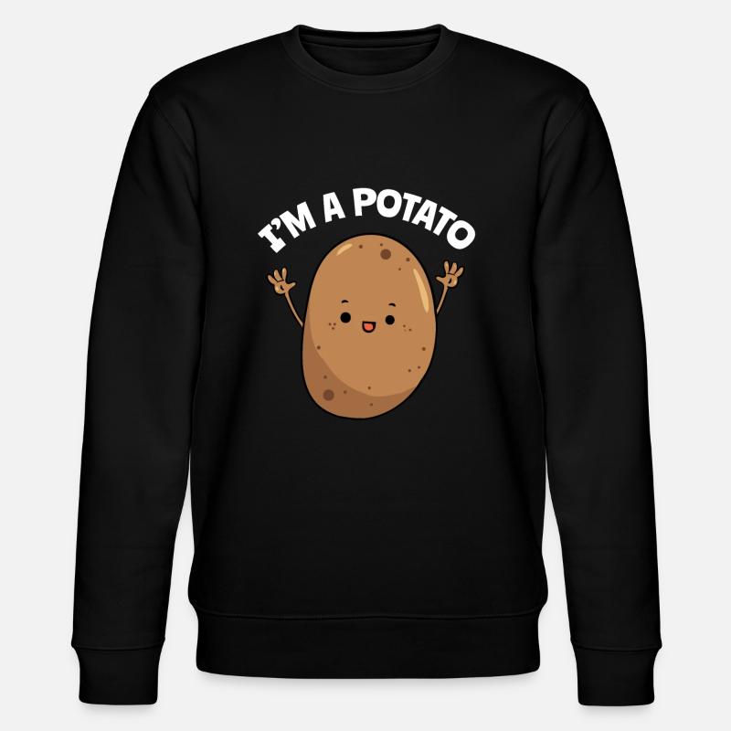 I'm a potato - Stanley/Stella CHANGER Unisex Organic Sweatshirt - black