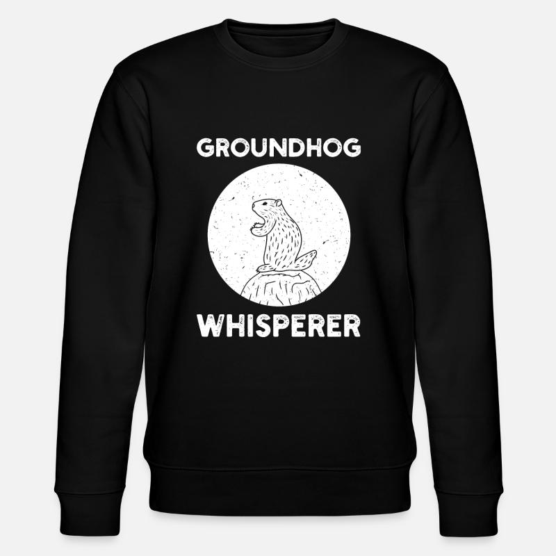 Groundhog Whisperer - Stanley/Stella Unisex Bio-Sweatshirt CHANGER - Schwarz