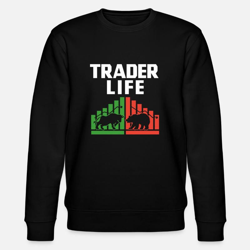 Trader Life - Stanley/Stella Unisex Bio-Sweatshirt CHANGER - Schwarz