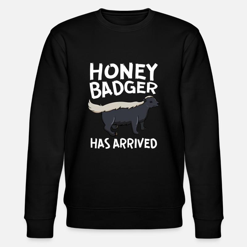 Honey Badger Has Arrived - Stanley/Stella Unisex Bio-Sweatshirt CHANGER  - Schwarz