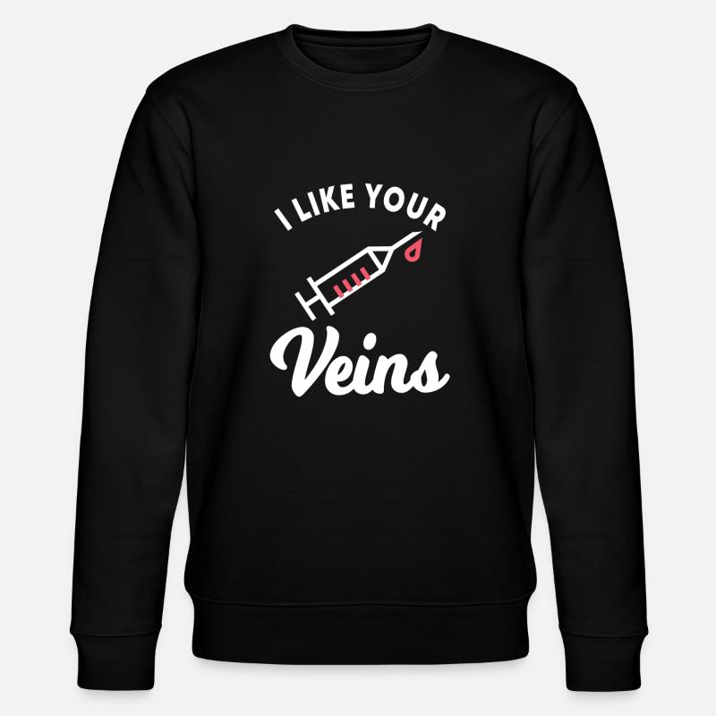 J’aime tes veines - Sweat bio CHANGER Stanley/Stella Unisexe - noir