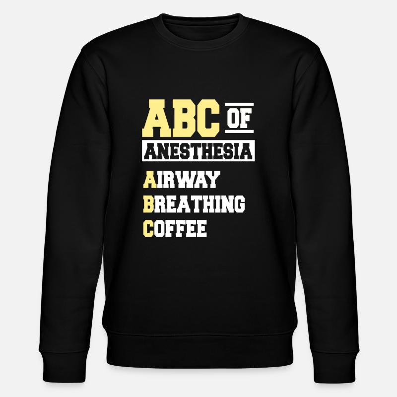 ABC Of Anesthesia - Stanley/Stella Unisex Bio-Sweatshirt CHANGER - Schwarz