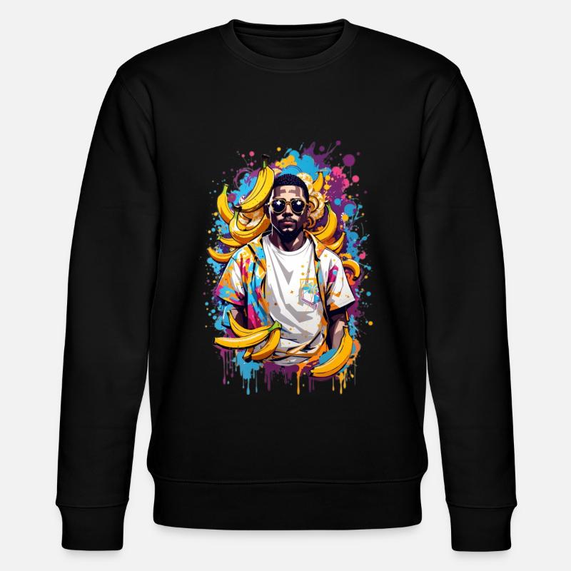 Homme banane - Sweat bio CHANGER Stanley/Stella Unisexe - noir