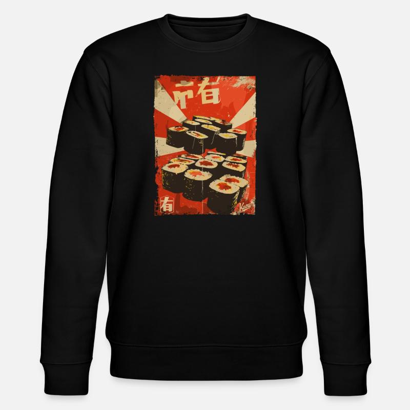 Propaganda Sushi - Stanley/Stella Unisex Bio-Sweatshirt CHANGER  - Schwarz