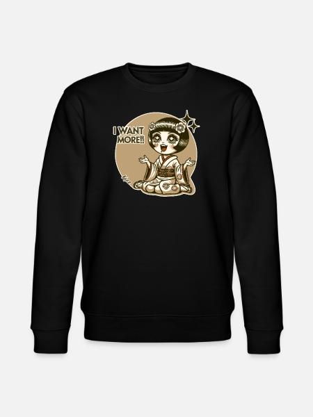 Chibi Japanese Geisha - Stanley/Stella CHANGER Unisex Organic Sweatshirt - black