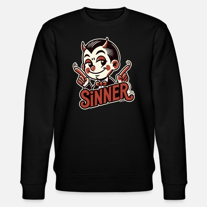Little Devil – Proud Sinner - Stanley/Stella CHANGER Unisex Organic Sweatshirt - black
