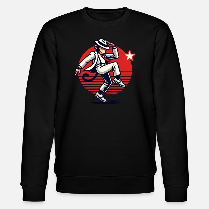 Moonwalk Monkey Monkey Dance Monkey - Stanley/Stella CHANGER Unisex Organic Sweatshirt - black