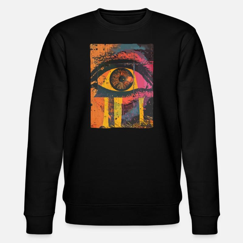 Pop Art Oeil Graffiti - Sweat bio CHANGER Stanley/Stella Unisexe - noir