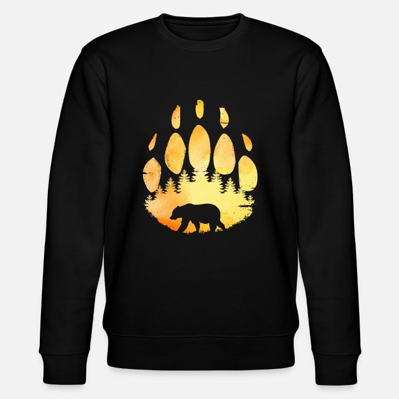 Bärentatze - Stanley/Stella Unisex Bio-Sweatshirt CHANGER  - Schwarz