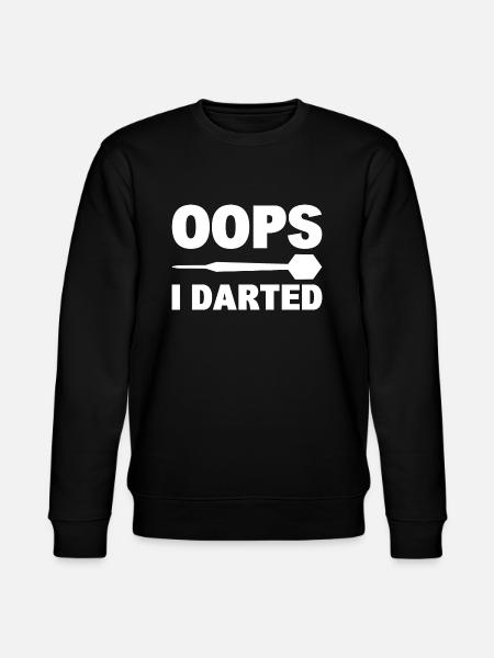 Oops I Darted Dart-Enthusiast - Stanley/Stella Unisex Bio-Sweatshirt CHANGER - Schwarz