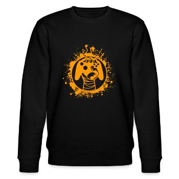 Gamer - Stanley/Stella Unisex Bio-Sweatshirt CHANGER  - Schwarz - Vorne - Nik (191cm) & Marisol (170cm)