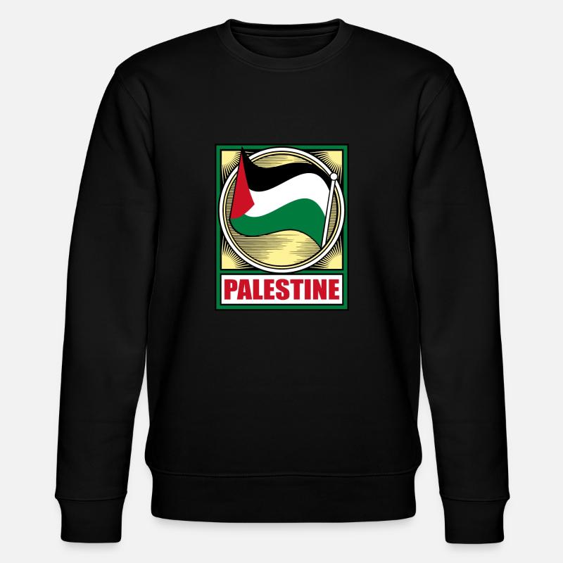 Palestina - Stanley/Stella Unisex Bio-Sweatshirt CHANGER  - Schwarz