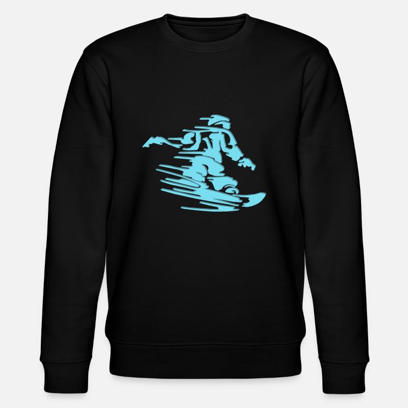 snowboard - Stanley/Stella CHANGER Unisex Organic Sweatshirt - black