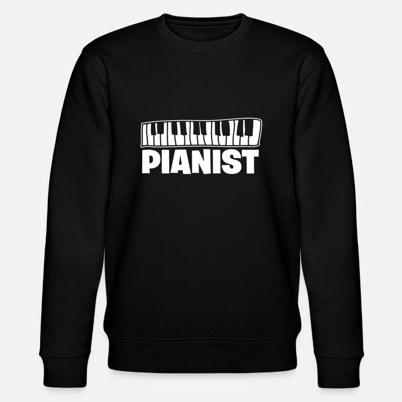 Klavier - Stanley/Stella Unisex Bio-Sweatshirt CHANGER - Schwarz
