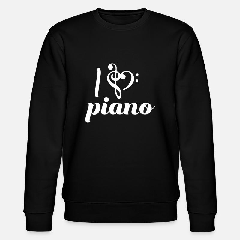 Klavier - Stanley/Stella Unisex Bio-Sweatshirt CHANGER  - Schwarz