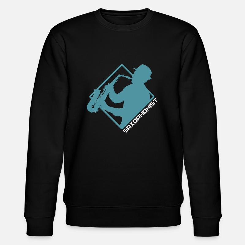 saxophone - Stanley/Stella CHANGER Unisex Organic Sweatshirt - black