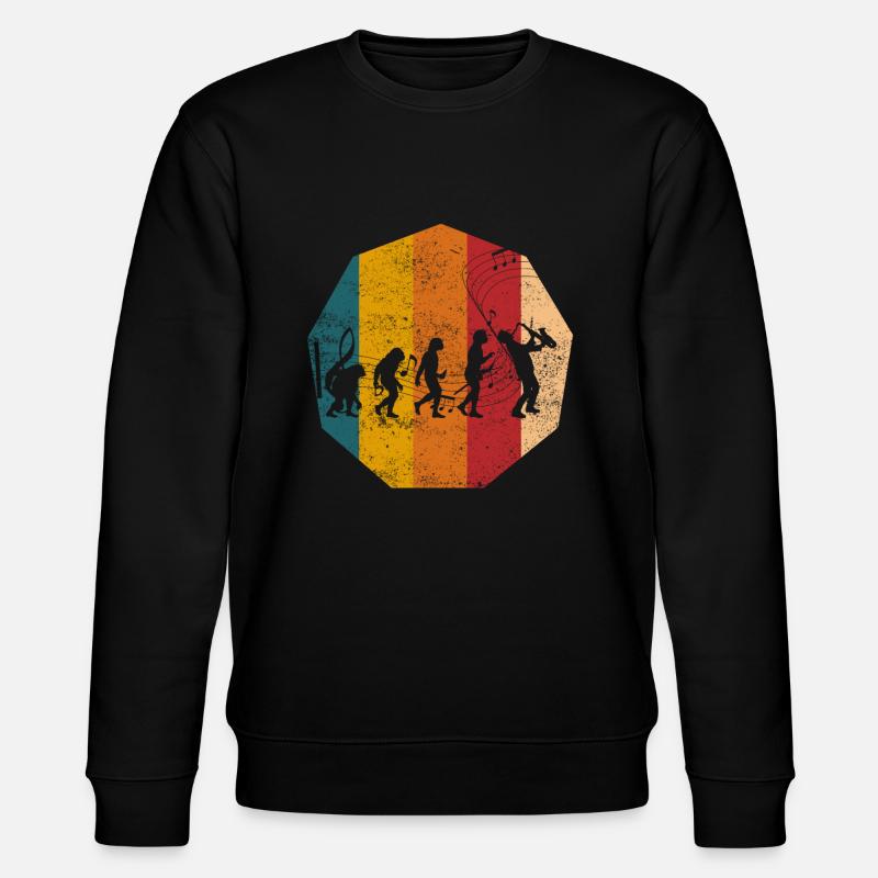 Evolution Saxophoniste Saxophone - Sweat bio CHANGER Stanley/Stella Unisexe - noir