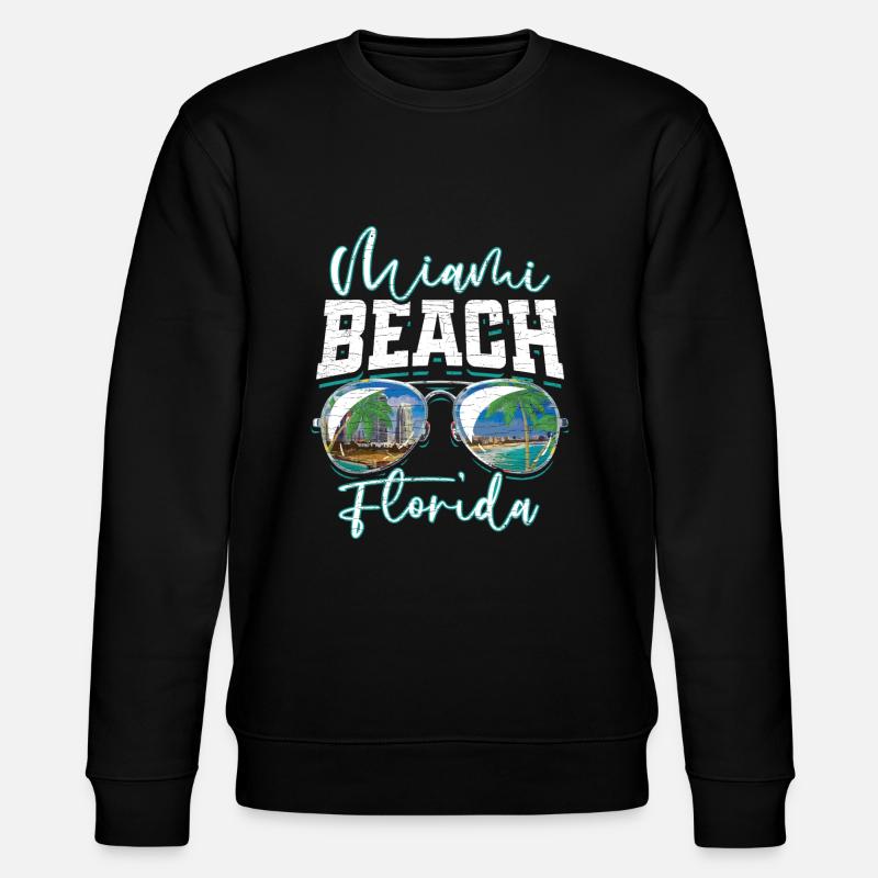 Miami Beach Florida - Stanley/Stella Unisex Bio-Sweatshirt CHANGER  - Schwarz