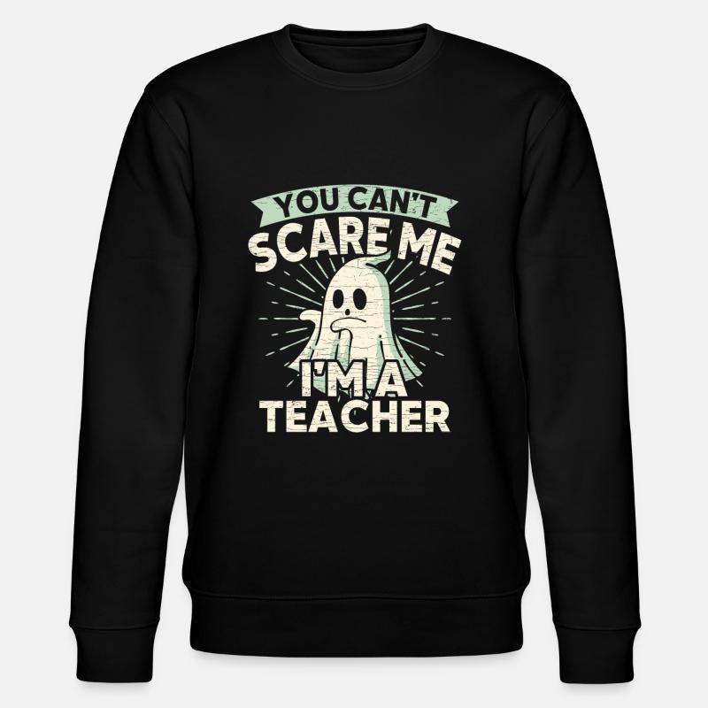 Lehrer Geist Halloween - Stanley/Stella Unisex Bio-Sweatshirt CHANGER  - Schwarz