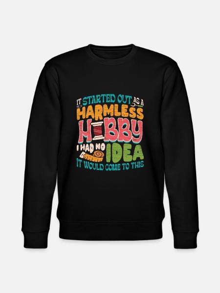 Stricken Nähen - Stanley/Stella Unisex Bio-Sweatshirt CHANGER  - Schwarz