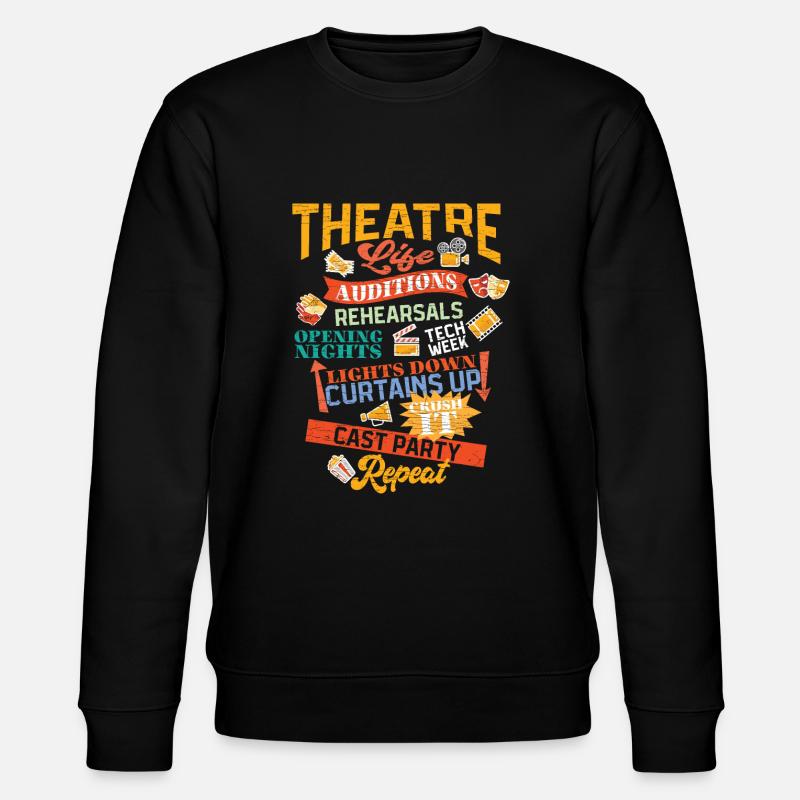 Musical Schauspieler Theater - Stanley/Stella Unisex Bio-Sweatshirt CHANGER  - Schwarz