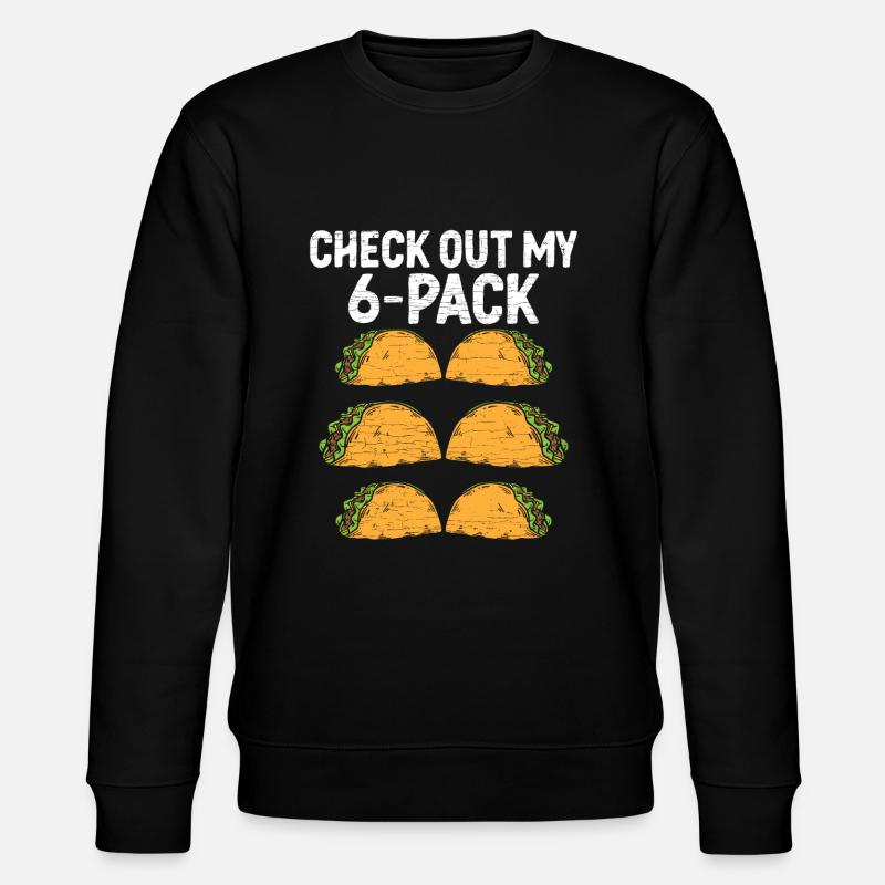 Tacos Geschenk - Stanley/Stella Unisex Bio-Sweatshirt CHANGER - Schwarz