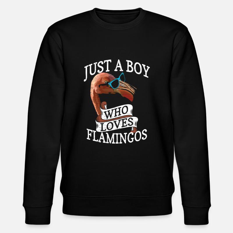 Flamingo Geschenk - Stanley/Stella Unisex Bio-Sweatshirt CHANGER  - Schwarz