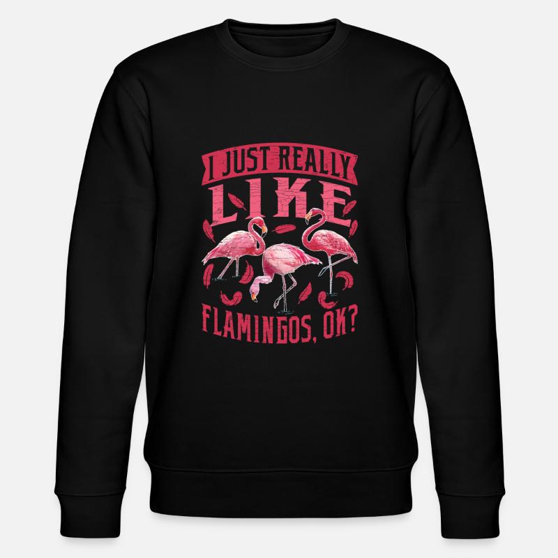 Flamingo Spruch - Stanley/Stella Unisex Bio-Sweatshirt CHANGER  - Schwarz