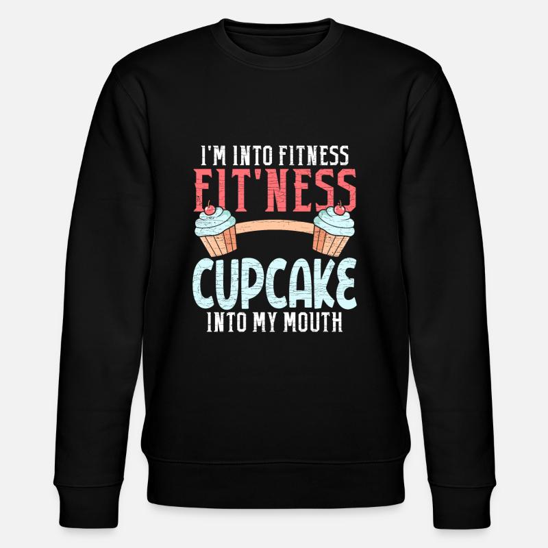 Cupcake Backen - Stanley/Stella Unisex Bio-Sweatshirt CHANGER  - Schwarz