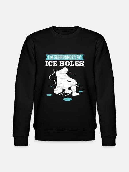Eisangeln Geschenk Eisfischen - Stanley/Stella Unisex Bio-Sweatshirt CHANGER  - Schwarz