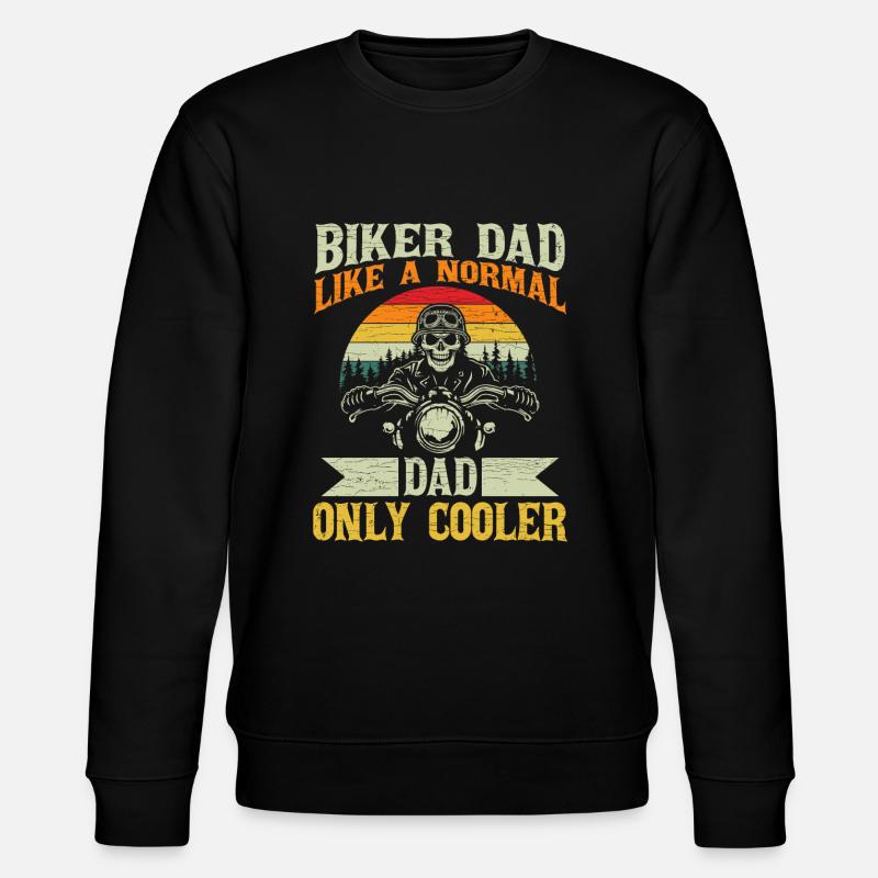 Motorrad Papa Biker - Stanley/Stella Unisex Bio-Sweatshirt CHANGER  - Schwarz