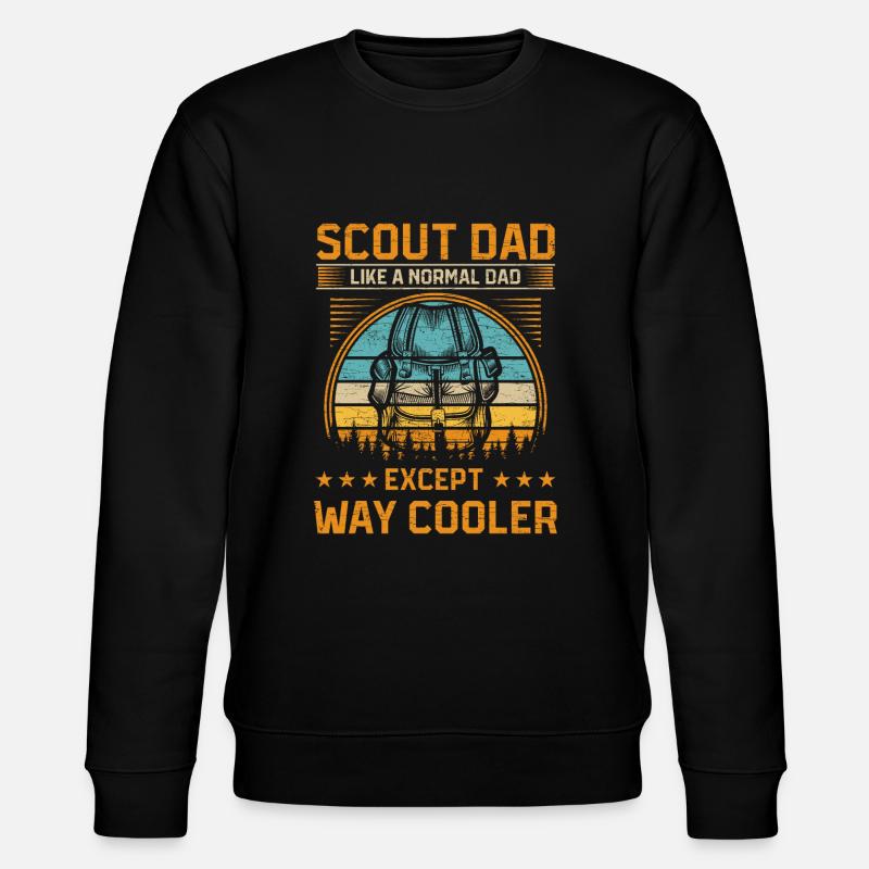 Pfadfinder Camper Camping Dad - Stanley/Stella Unisex Bio-Sweatshirt CHANGER  - Schwarz