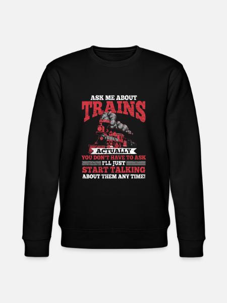 Eisenbahn Modelleisenbahn - Stanley/Stella Unisex Bio-Sweatshirt CHANGER  - Schwarz